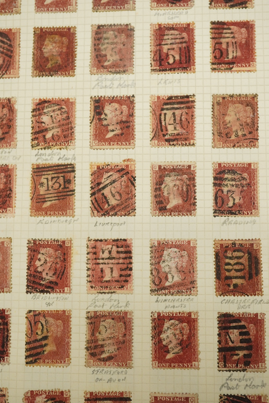 Three Edwardian and later stamp albums, The Grafton Stamp Album, containing a good selection of British stamps from 1841 to 1978, including Two Pence blue, 1840s/50s Penny Reds, Victoria Army Official, a substantial run